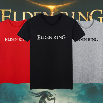 游戏主播玩家衣服elden ring艾尔登法环概念印花短袖休闲T恤纯棉