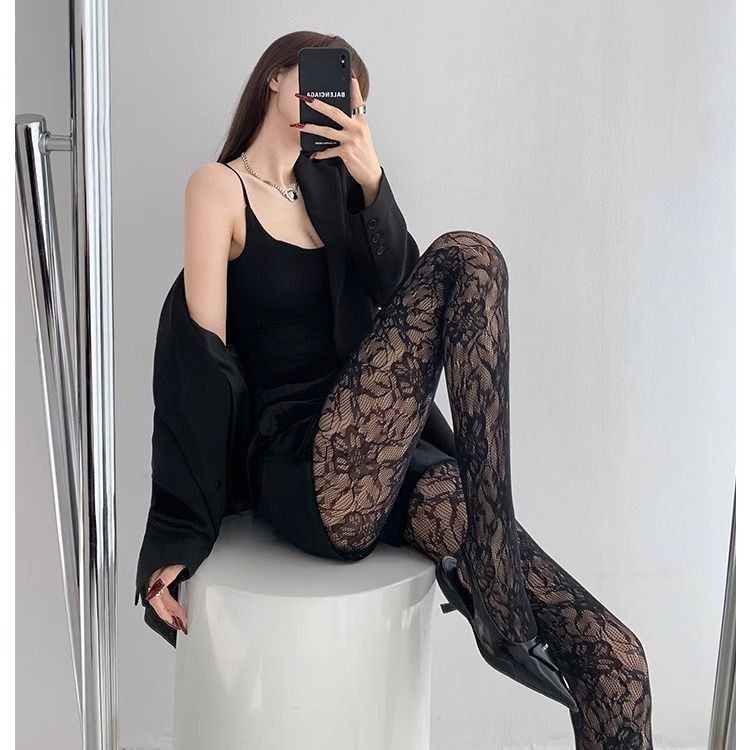 花朵方格网袜连裤打底日系jk女薄透肉性感渔网蔷薇黑丝灰咖啡色,女士内衣/男士内衣/家居服,连裤袜/打底袜,淘宝优惠券,粉丝福利购,淘宝优惠卷