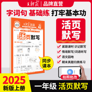 2025新版 秋上册王朝霞一年级活页默写文课课练课时听写默写能手默写训练复习一课一练作业本字词句训练默写能手小达人课堂练