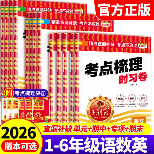 王朝霞考点梳理卷官方正品