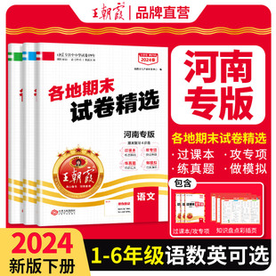 王朝霞各地期末试卷精选河南专版 2024春季 试卷小学同步测试语文专项训练测试卷期末复习冲刺 一二三四五六年级期末真题下册人教版