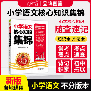 2025王朝霞核心知识集锦语文基础知识大盘点升学衔接教材一二三四五六年级小学知识大全手册人教版 考试总复习小学知识工具书大盘点