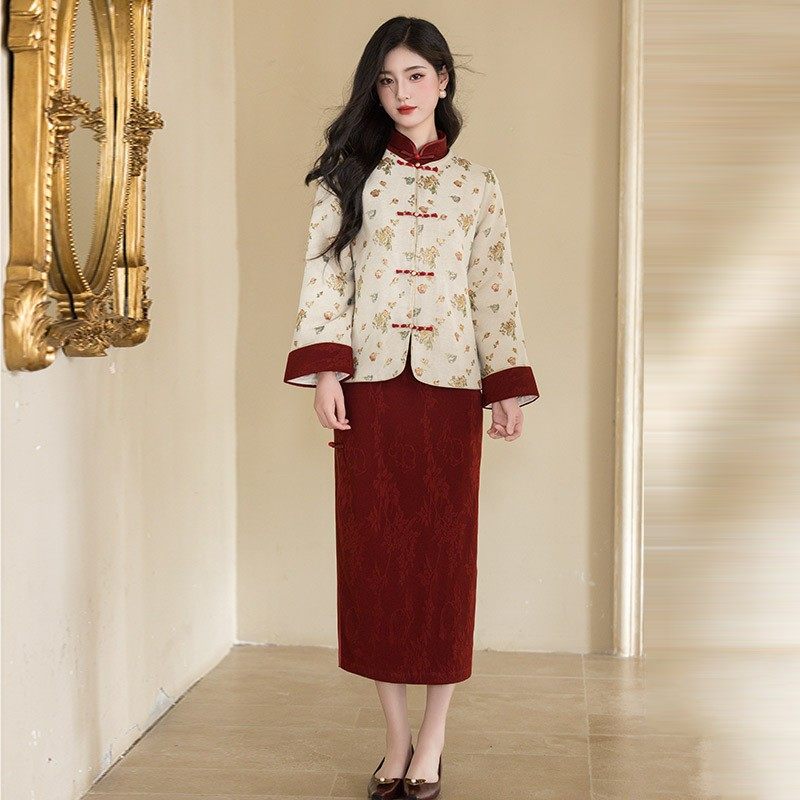 新中式女装国风满月衣服宝宝周岁百日宴妈妈礼服旗袍套装2025新款图片