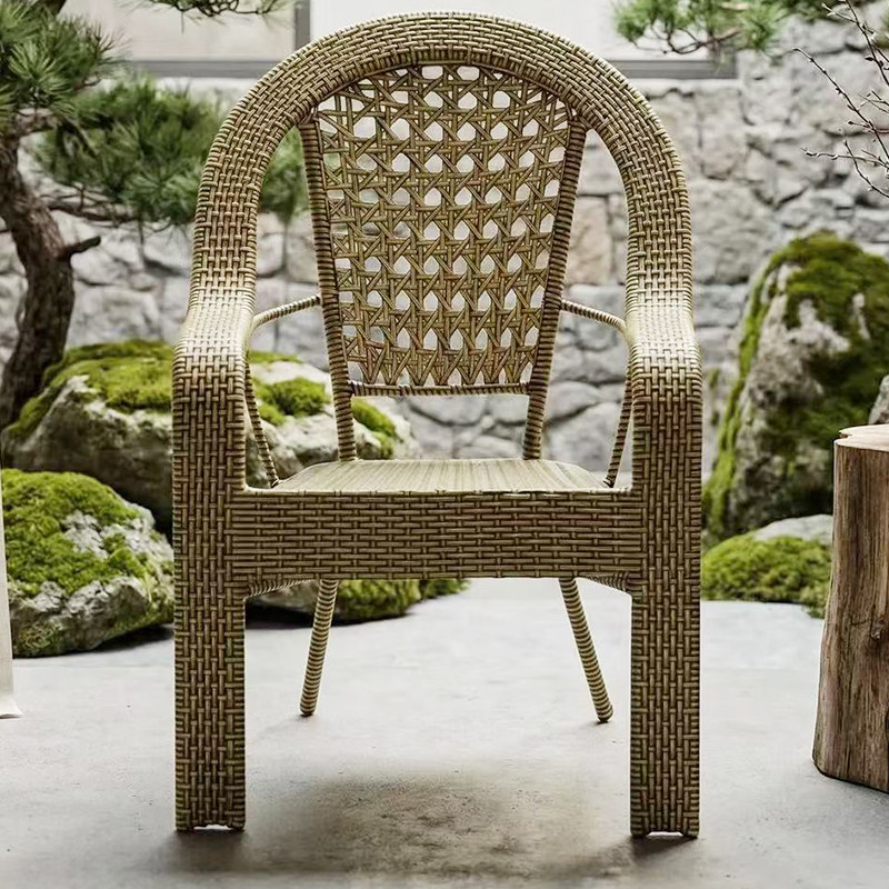 北欧藤编阳台椅户外庭院休闲椅防水防晒透气椅子,住宅家具,阳台椅,淘宝优惠券,粉丝福利购,淘宝优惠卷