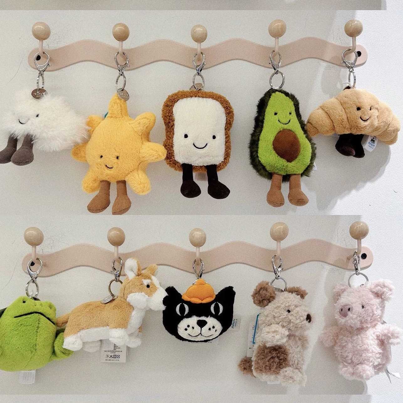 小龙西高地邦尼兔jellycat挂件