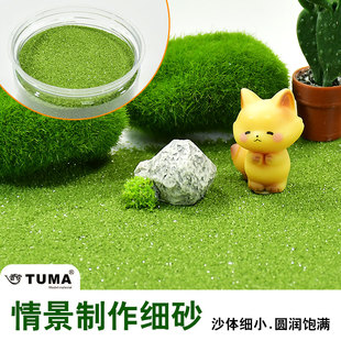 场景布景手工DIY细沙微景观沙盘模型配景沙 苔藓鱼缸盆景摄影道具
