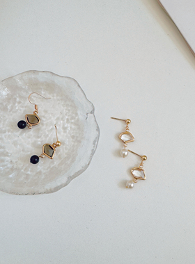 HEGG STUDIO 原创自制2025新款玛瑙小众设计感高级气质百搭耳环女