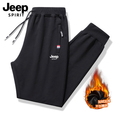 JEEPSPIRIT冬季加绒保暖休闲裤