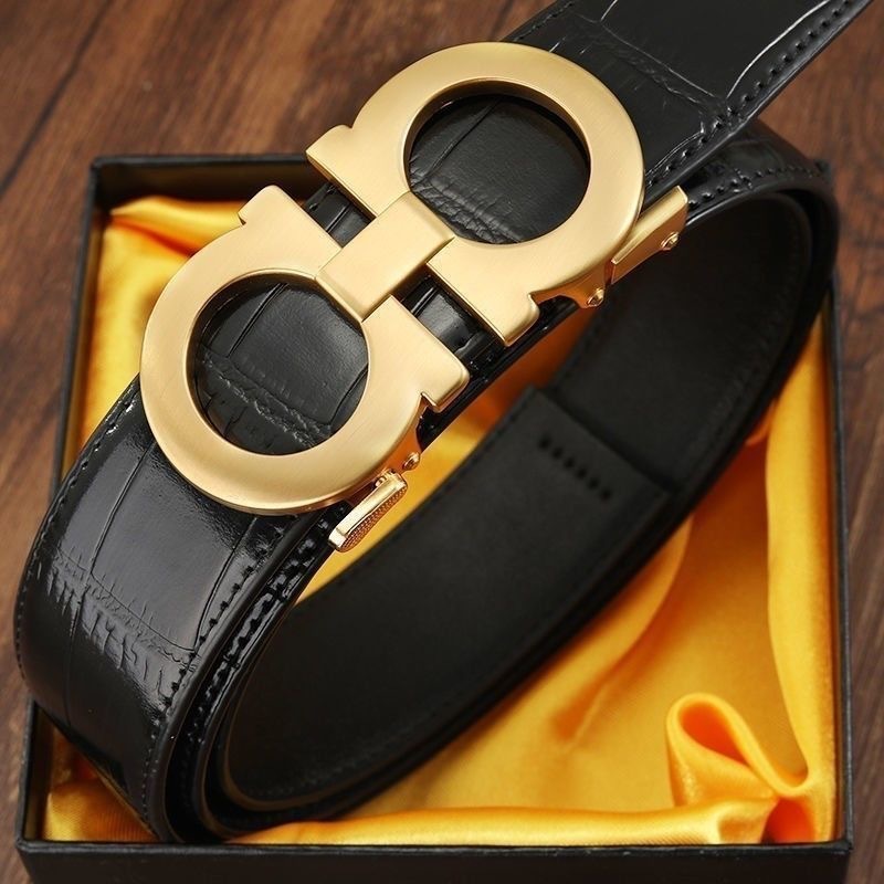 男士8字扣真皮百搭纯牛皮腰带