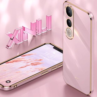 适用Vivo V50Lite 5G海外版手机壳电镀外壳V50 Lite 4G直边防摔软V2417保护套个性创意卡通可爱男女情侣新款
