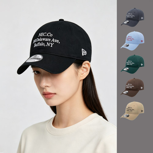 韩国正品920字母刺绣软顶鸭舌帽
