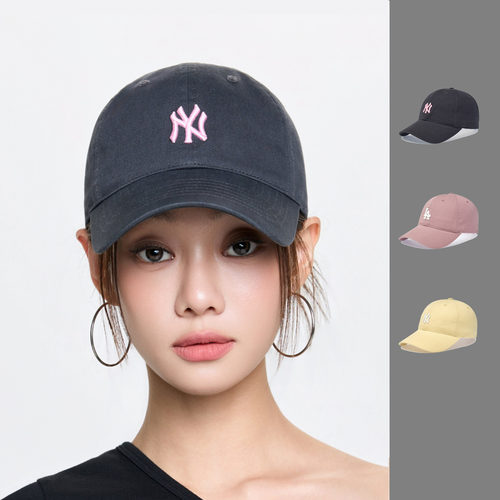 韩国正品MLB帽子女鸭舌帽棒球帽CP77防晒遮阳帽NY小标LA2026新款