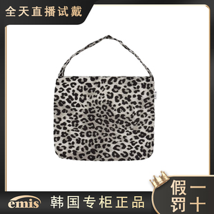 emis包包女大豹纹灯芯绒帆布包韩素汐申世景宋慧乔同款大容量布袋