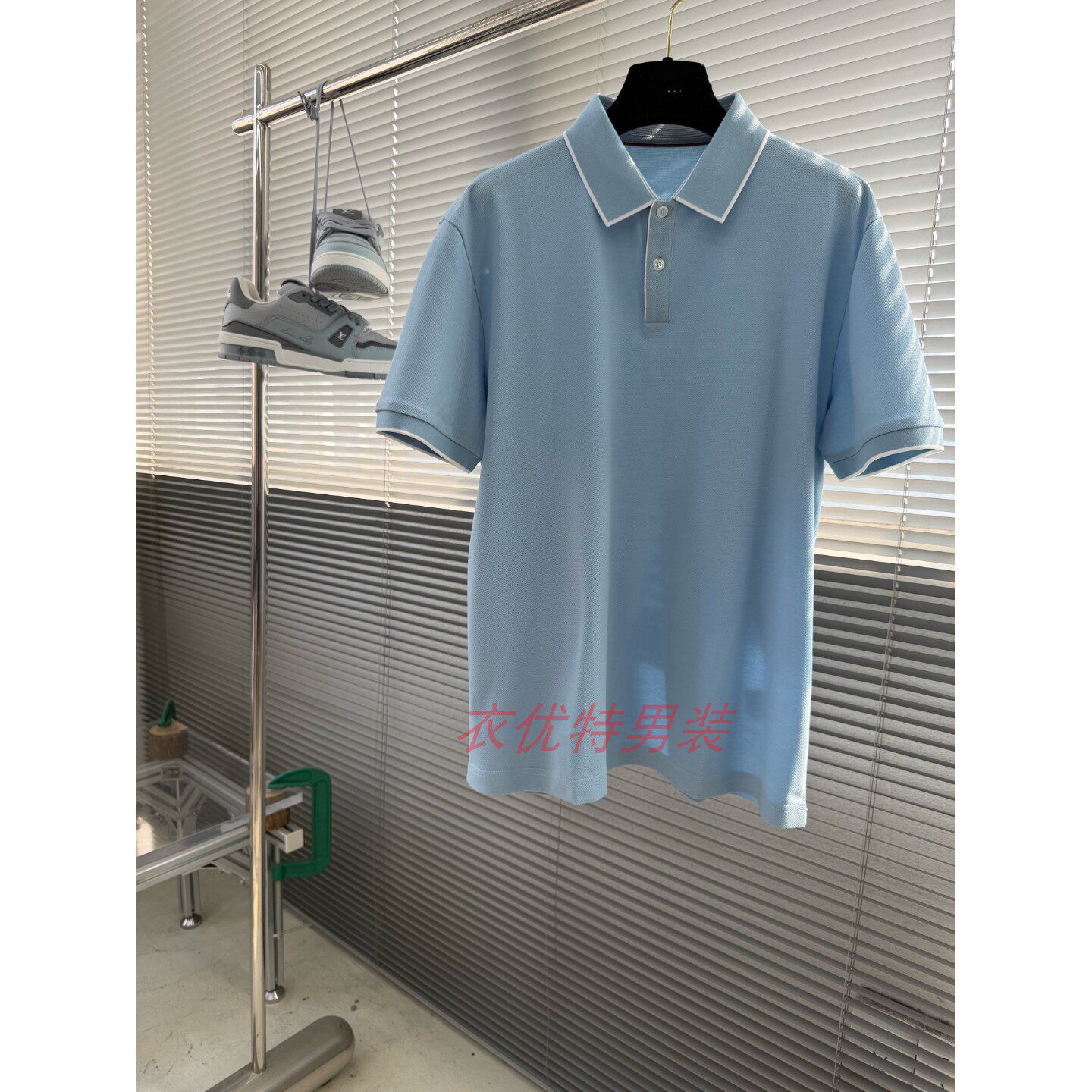 2026新款春夏季青年男士简约短袖T恤翻领Polo衫商务T血透气上衣服
