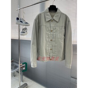 潮流简约休闲翻领夹克长袖 欧美韩版 上衣外穿 2026春季 牛仔外套男士