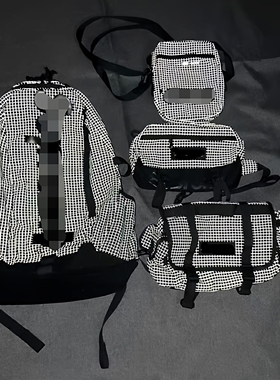 Sup24SS ShoulderBag 小纹3M反光Sup新款 小挎包单肩包斜挎包钱包