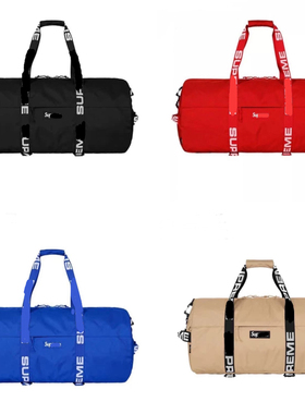 现货Sup 44thduffle bag 18SS 桶包健身包手提包旅行包字母印花包