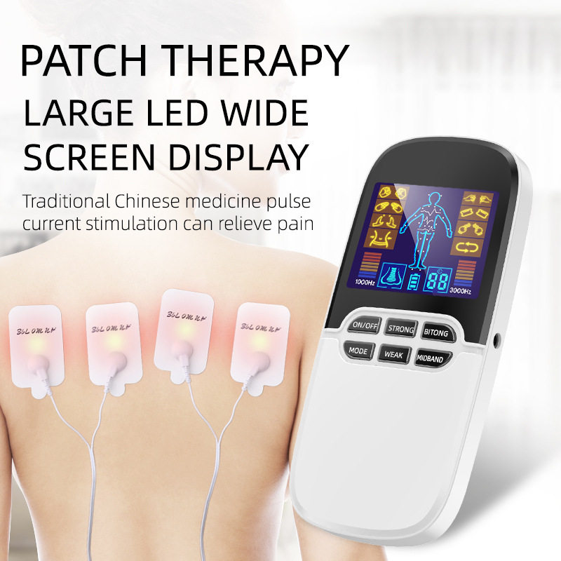 跨境脉冲按摩仪器数码经络理疗仪EMS TENS MASSAGE按摩器电商爆品