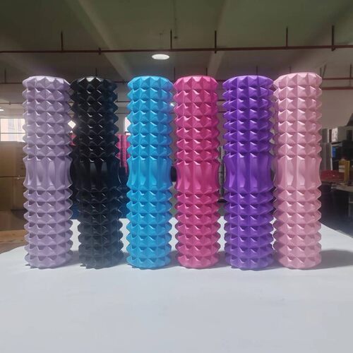 月牙款45*13瑜伽泡沫轴滚柱纯实心肌肉放松按摩柱狼牙滚健身海绵