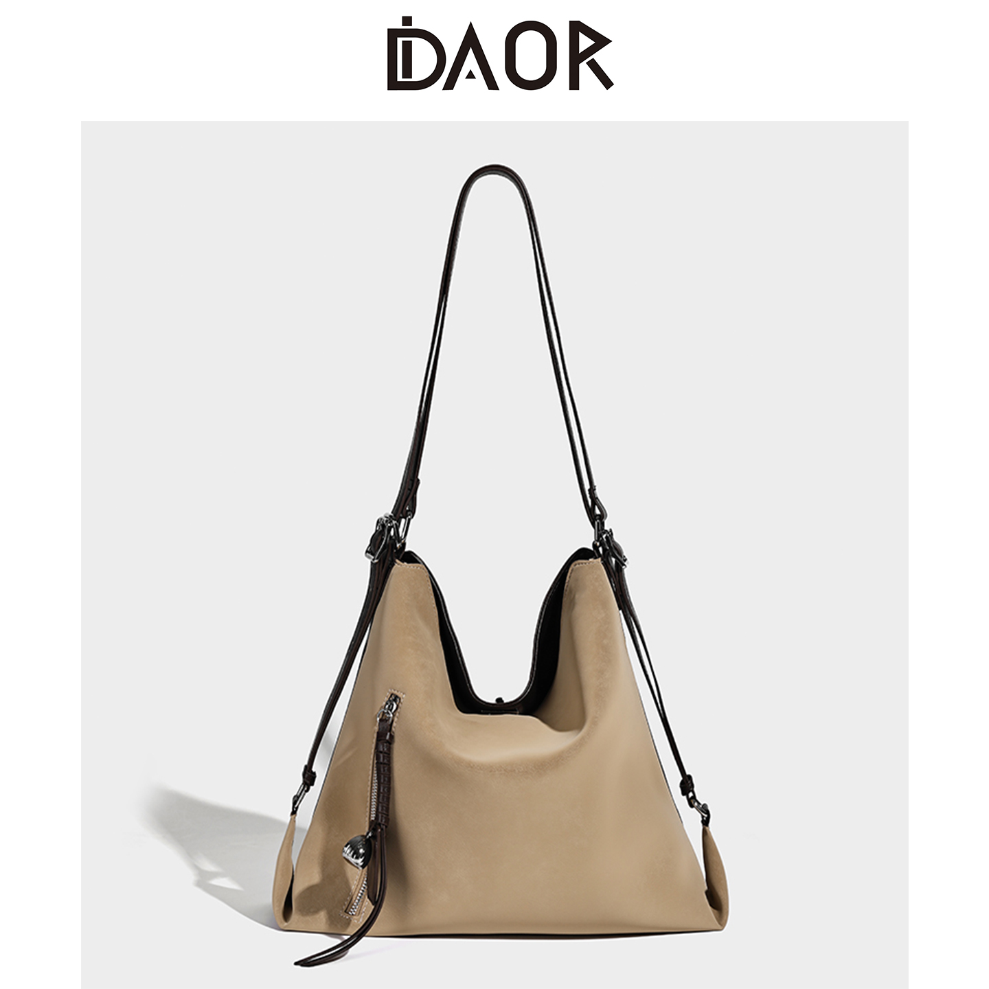DAOR美拉德麂皮托特包轻便双肩包