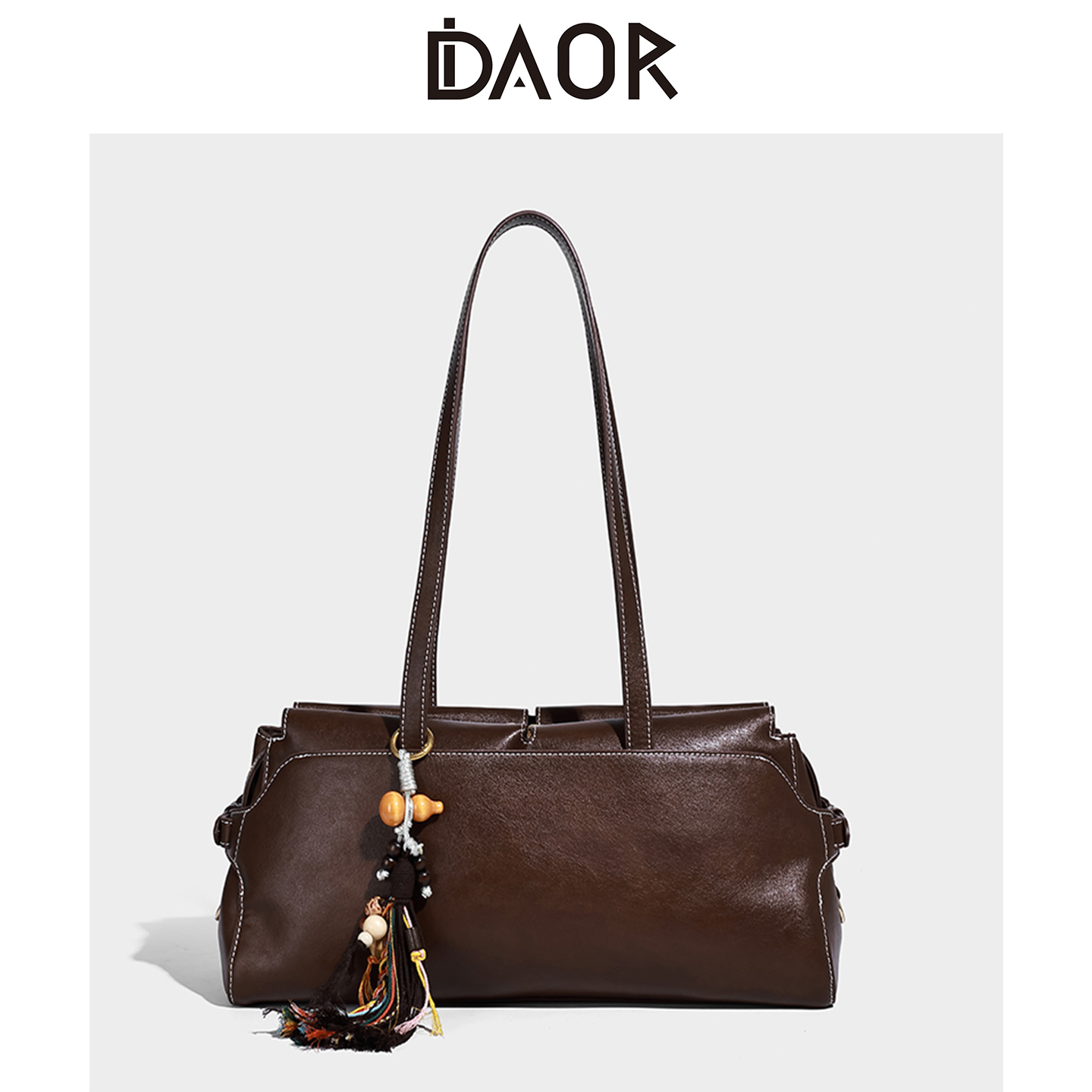 DAOR向野法棍包植鞣牛皮腋下包