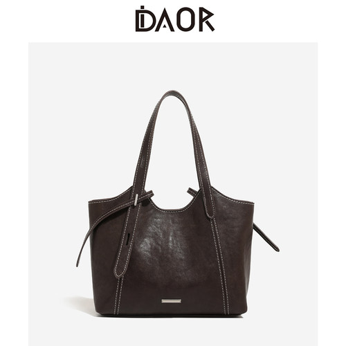 DAOR静风小号托特包女牛皮手提包