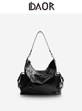 DAOR赵昭仪同款tag双袋hobo托特包女2025新款大容量单肩斜挎包包