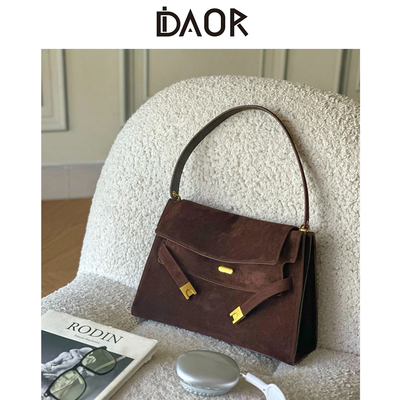 DAOR秋冬百搭麂皮绒凯莉托特包