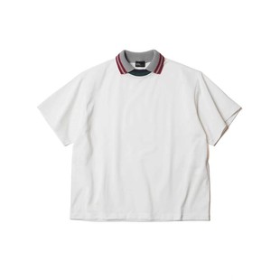 休闲短袖 KOLOR 日系拼接螺纹领口纯色POLO衫 25SS T恤潮 阿部润一