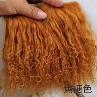 高品质滩羊毛发排bjd美结猪怪兵人怪ob11高可儿多色6分娃假发