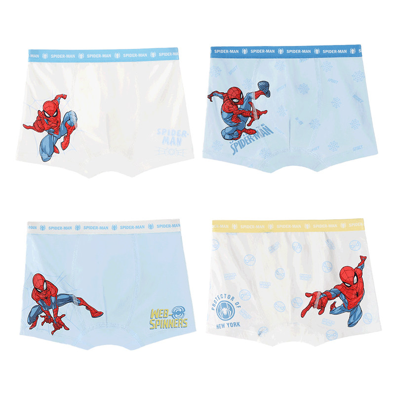 迪士尼男童内裤宝宝四角短裤儿童纯棉小男孩平角三角漫威裤蜘蛛侠,童装/婴儿装/亲子装,内裤,淘宝优惠券,粉丝福利购,淘宝优惠卷