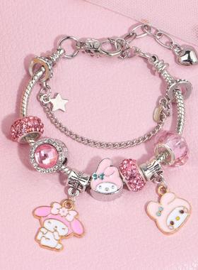 爆款可爱手串手工库洛米玉桂狗