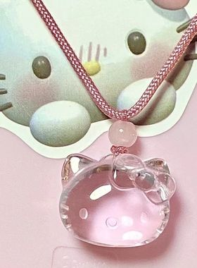 可爱粉项链女学生ins不掉色