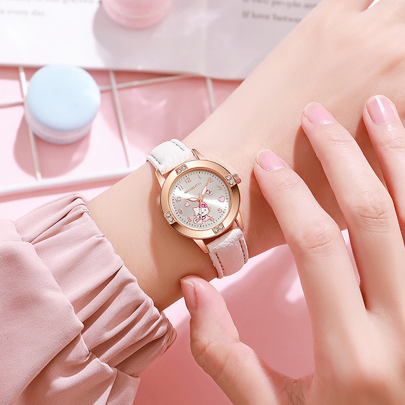 可爱kt玩具表女童学生送礼皮带表女款儿童卡通石英表儿童装饰手表,童装/婴儿装/亲子装,儿童装饰手表,淘宝优惠券,粉丝福利购,淘宝优惠卷
