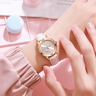 可爱kt玩具表女童学生送礼皮带表女款儿童卡通石英表儿童装饰手表