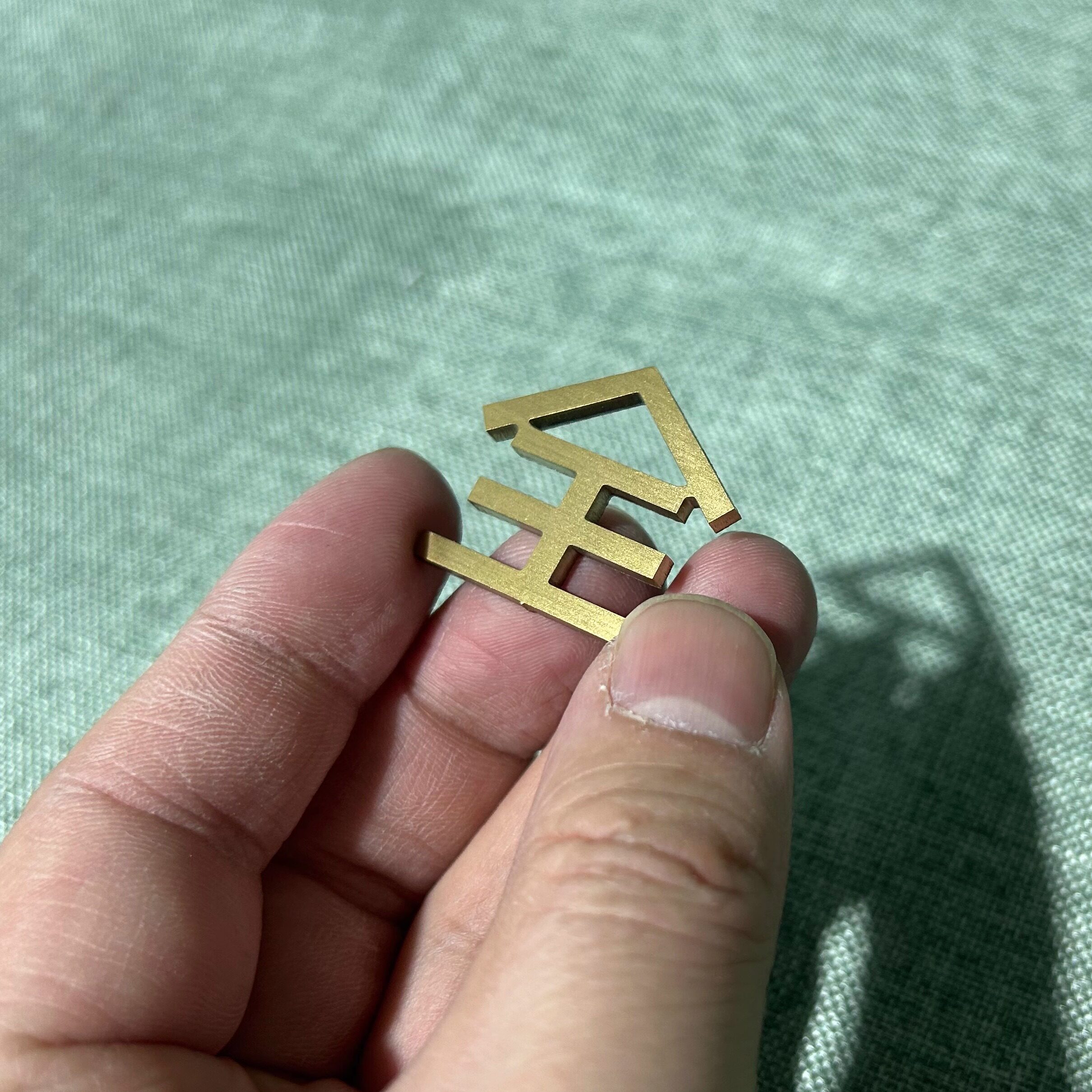 定制3毫米不锈钢实心自粘字