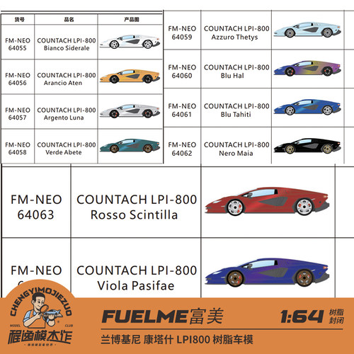 康塔什LPI800车模FUELME富美