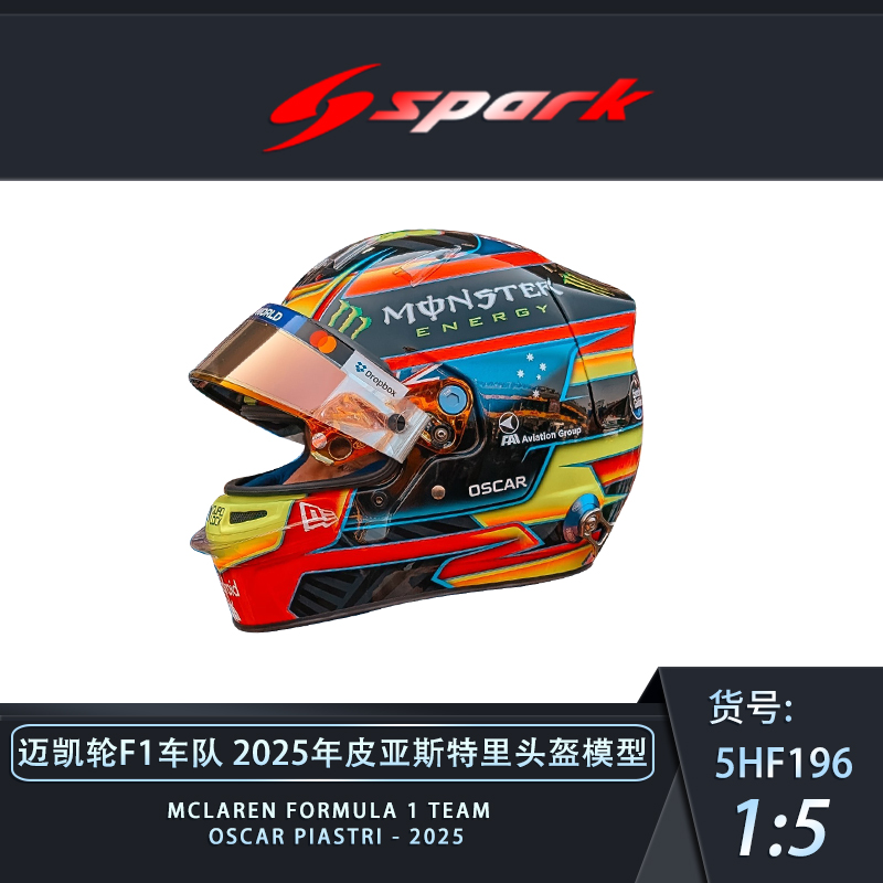 SPARK迈凯轮皮亚斯特里头盔模型