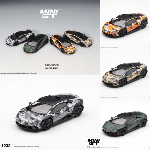 预售 MINIGT 1:64 兰博基尼Huracan sterrato 迷彩套装 S0026车模