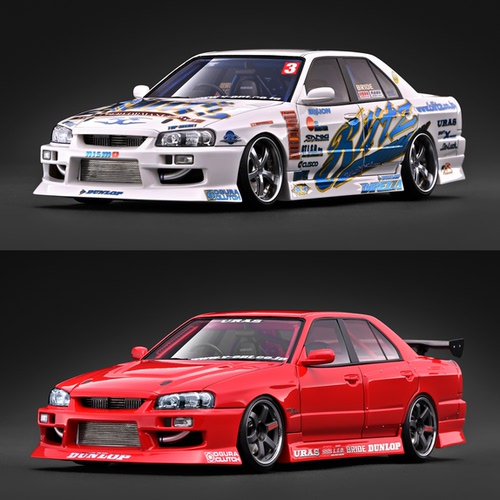 [预售]IG 1:18 URAS日产 ER34 2004 D1 Spec Replica  树脂车模
