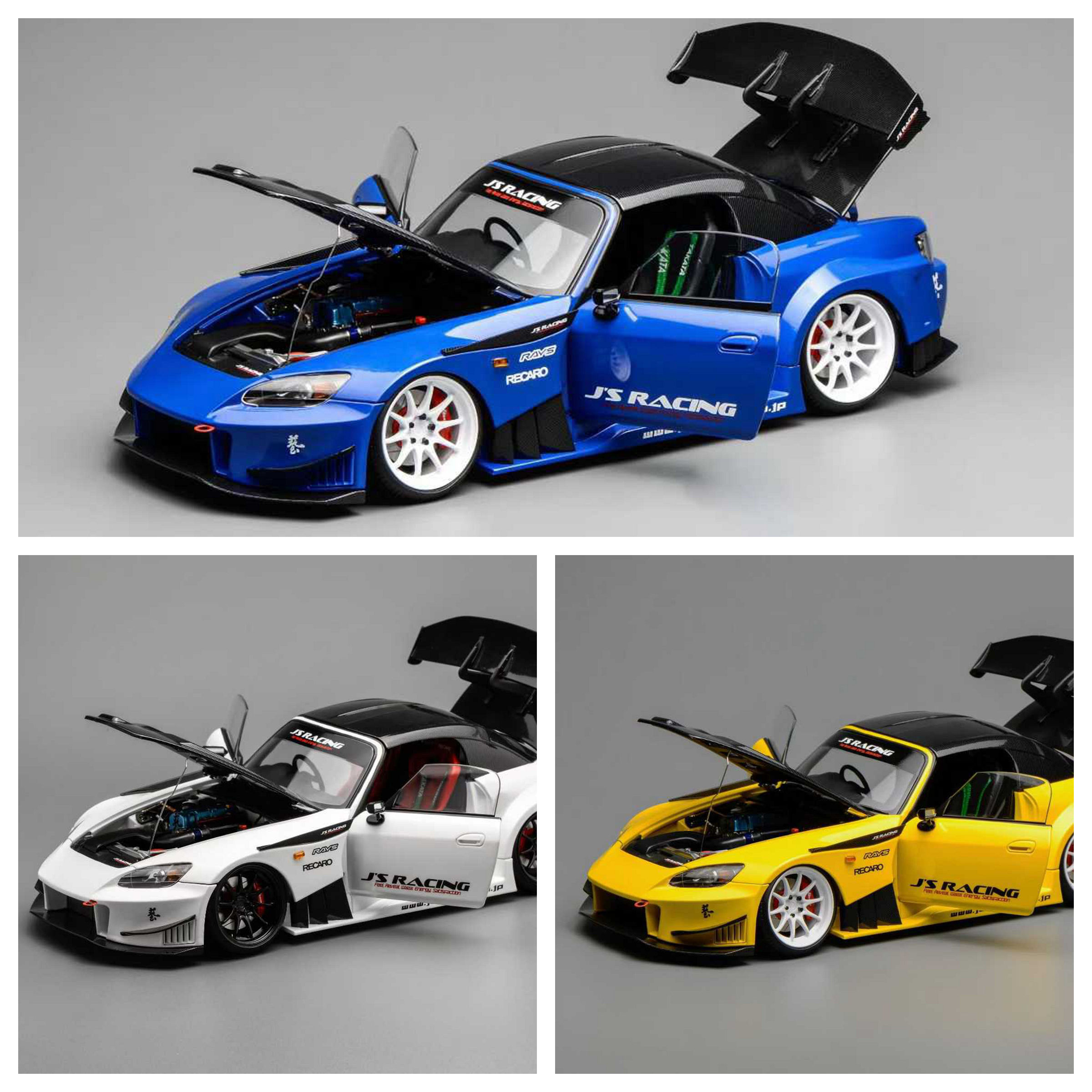 [程逸预售]MOTORHELIX MH 1:18 本田 S2000 J's Racing 合金车模