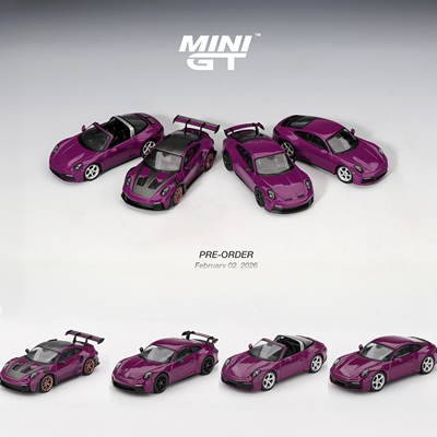 MINIGT保时捷911套装合金车模