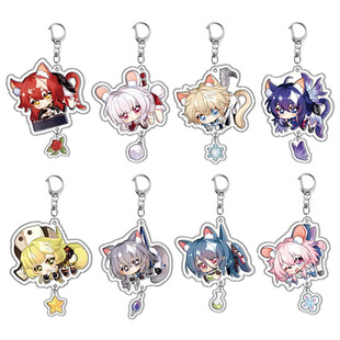 姬子同人钥匙扣克拉拉三月七黑塔兽耳二次元游戏动漫周边挂件谷子