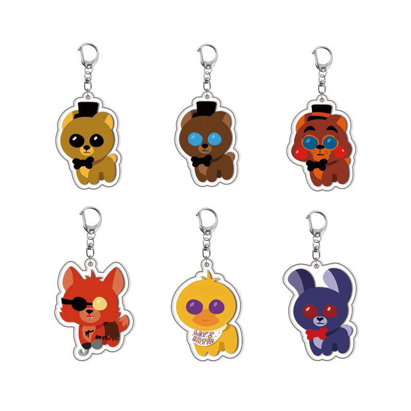 玩具Toy Chica Creature熊谷子钥匙扣小众周边夹层亚克力挂件礼物,模玩/动漫/周边/娃圈三坑/桌游,动漫挂件/文具,淘宝优惠券,粉丝福利购,淘宝优惠卷