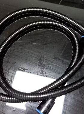 软管接头通用不锈钢加密水管抽拉管管子花洒水管黑色淋浴花洒软管