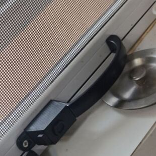 拉手锁金刚网纱窗移门锁纱门窗户纱窗锁扣执手锁带锁把手推拉防盗
