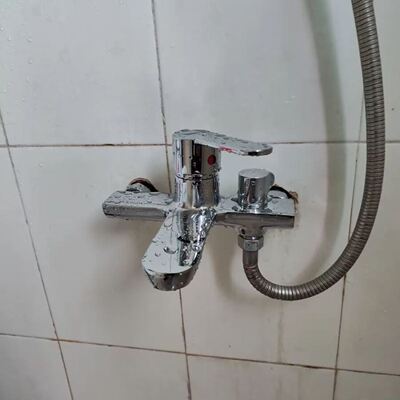 沐浴套装二进一冷热水龙头花洒套装浴室混合开关双开混合阀开关阀