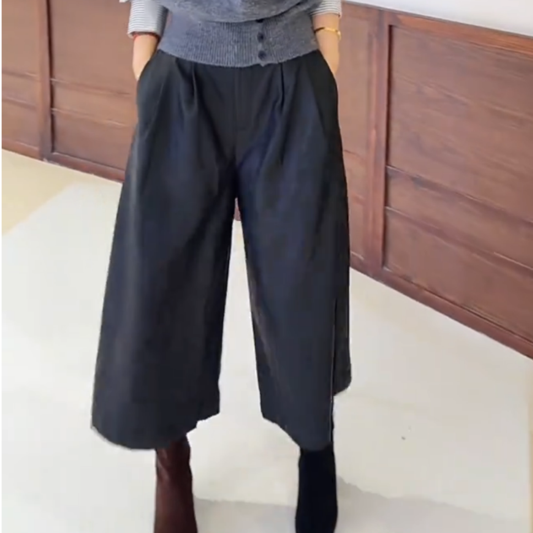 轻熟风百搭知性通勤七分休闲裤女