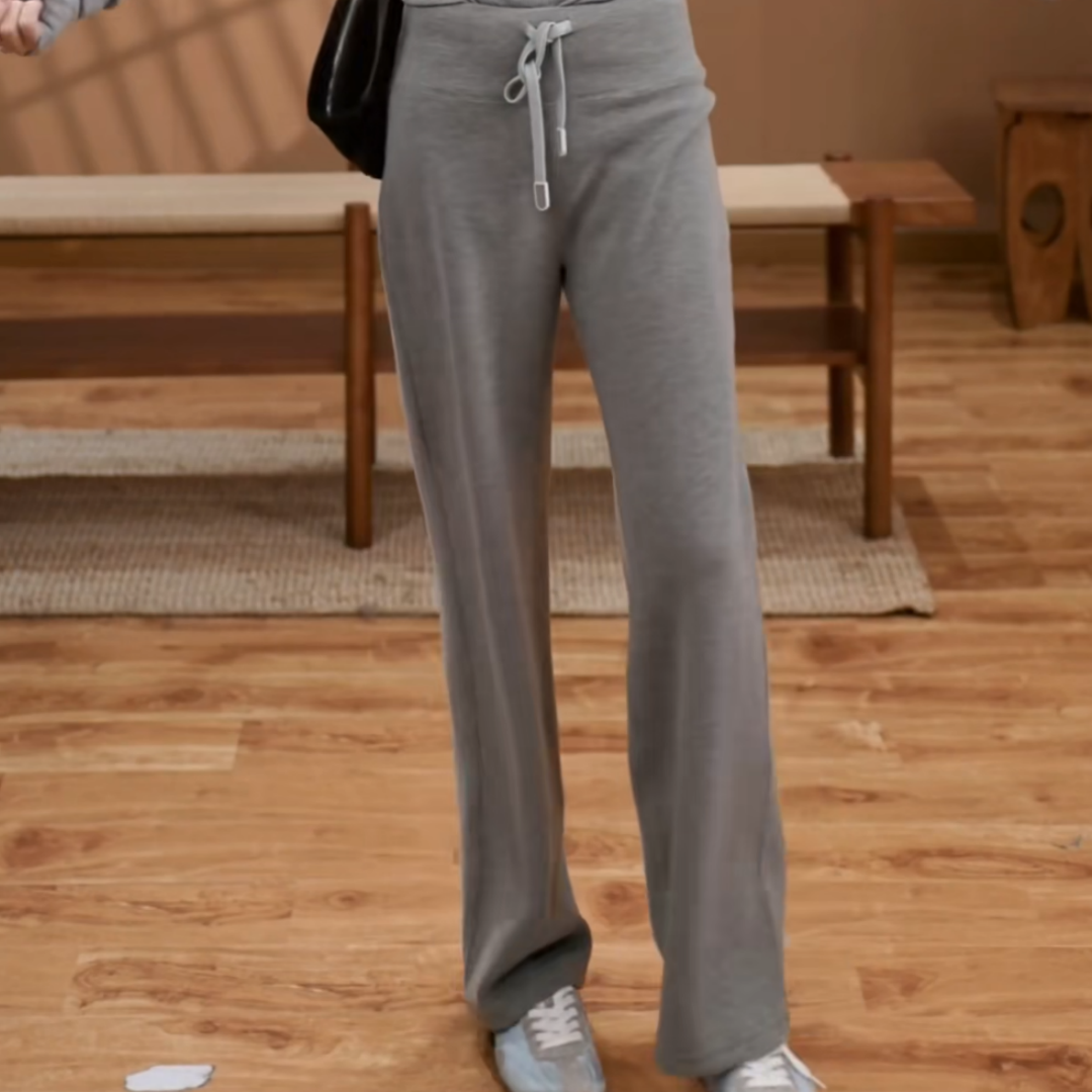 纯色窄版修身松紧腰抽绳显瘦直筒卫裤春秋新款百搭软糯垂感休闲裤,女装/女士精品,大码裤装,淘宝优惠券,粉丝福利购,淘宝优惠卷