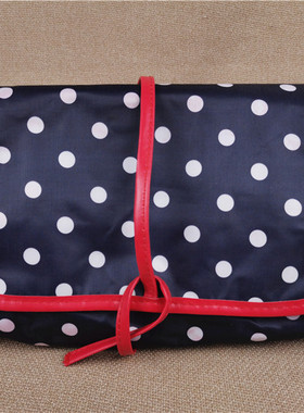 VX-BAG-026 蓝色波点挂钩大容量出差旅行收纳包化妆包洗漱包女士